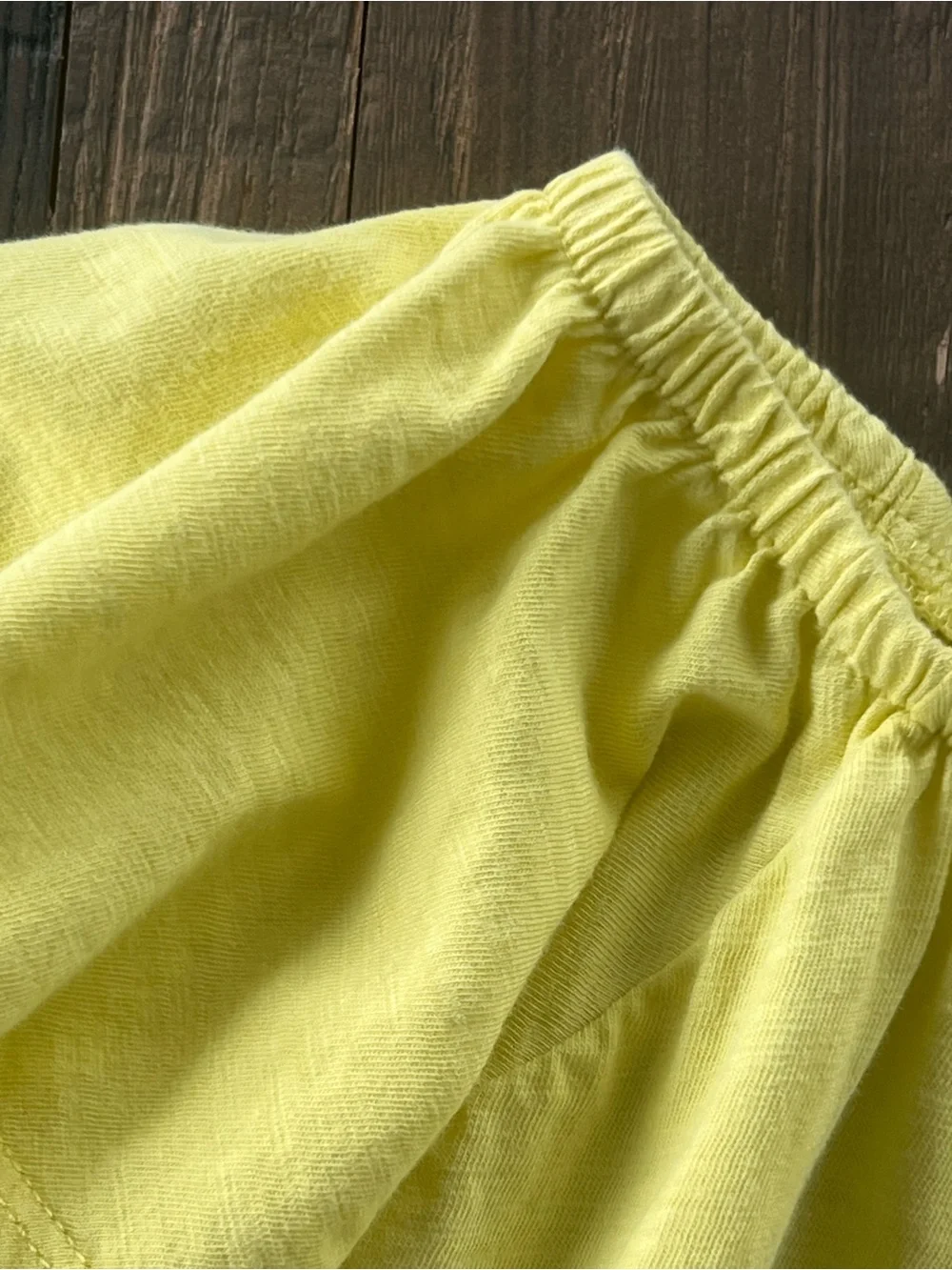 Zara Girls NWT Yellow Cotton Ruffle Flutter Sleeve Top On/Off Shoulder Sz 9